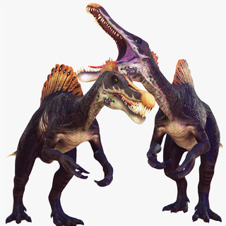 dinosaur spino 3d model raptor animated - blender 3ds max cinema 4d fbx maya unity unreal obj animals & creatures people nature realistic dinosaurs ri dinosaurus biped predator giant jurassic 3d print model - Mito3D