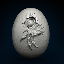 dinosaurio huevo art de 3dprintable la ciencia biología 3d print model - Mito3D