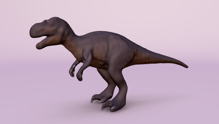 dinossauro figura arte animal réplica realista coleção bípede t rex carnívoro decoração 3d print model - Mito3D