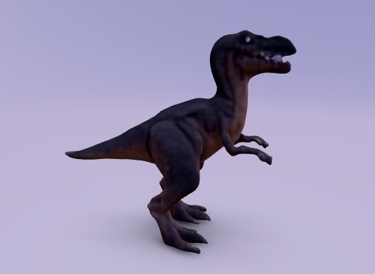 dinosaure figure art animal réplique réaliste collection bipède téropode carnivore décoration 3d print model - Mito3D
