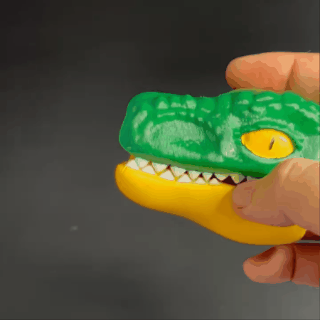 dinosaure gravité couteau rex carotte 3mf multicolore meme amusement trex jouets cadeau cadeaux 3D print model - Mito3D
