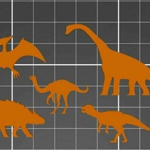 dinossauro ilha 5x fixo meeples dinosaur_island 3d print model - Mito3D