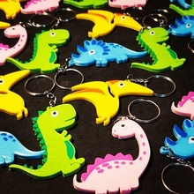 dinosaur keychain collection jewelry key rings dinosaurs dino 3d print model - Mito3D