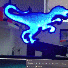 dinosaur lamp gadget light led color raptor dino jurasic park 3d print model - Mito3D