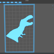 dinosaur logo art dino t-rex 3d print model - Mito3D