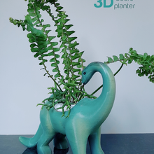 dinosauro collo fioriera 3d print model - Mito3D