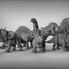 dinosaur packs various dinos dinosaurs 3d print model - Mito3D