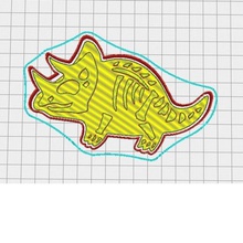 dinosaur shaped cookie mold home 3d print model - Mito3D