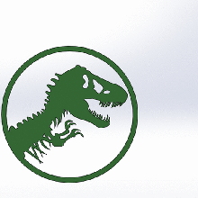 Dinozor işaret 3d print model - Mito3D