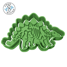dinosaur skeleton - cookie cutter fondant polymer clay gadget dinosaurs fosil pastry play-doh 3d print model - Mito3D