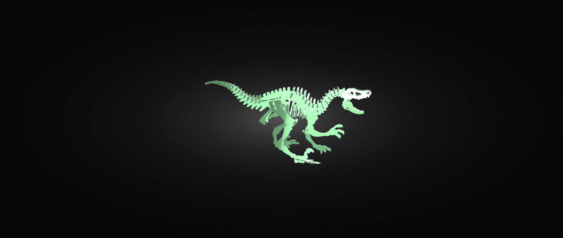 dinosaur skeleton figurin 3d print stl toy lizard 3D print model - Mito3D