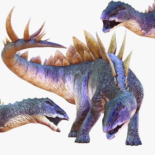 dinossauro Stego 3d modelo raptor animado liquidificador 3ds max cinema 4d fbx maya unidade irreal obj animais criaturas Espinho natureza realista dinossauros ri bípede predador gigante jurássico 3d print model - Mito3D