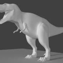 Dinosaurier t-rex Kunst - Spielzeug Wohnung fad Drachen 3d print model - Mito3D