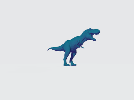 dinossauro tirex rex brinquedo Toque jogos 3d print model - Mito3D