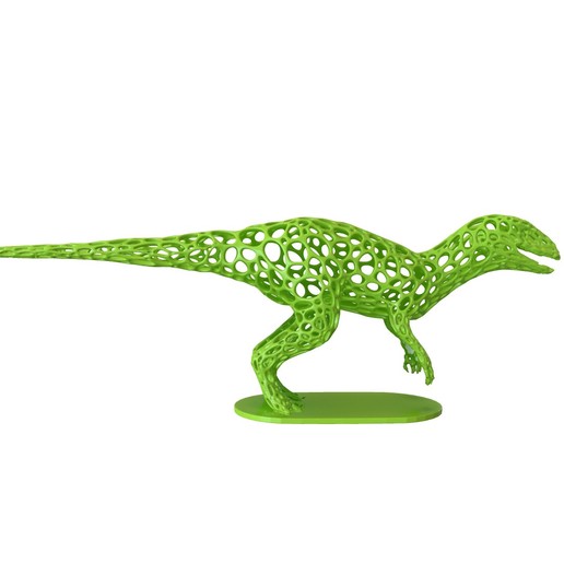 dinosaur voronoi wireframe art reptile dino animal math abstract 3D print model - Mito3D