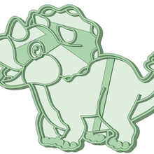 dinosaurio 9 biscotto taglierina attrezzo 3d print model - Mito3D