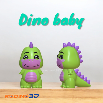 dinosaurio bebe - baby dinosaur game adorno juguete regalo bonito lindo ornament toy gift cute pretty 3d print model - Mito3D