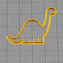 i dinosauri vari cookie cutter 3d print model - Mito3D