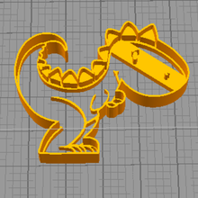 les dinosaures divers cookie cutter 3d print model - Mito3D