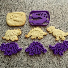 dinosaurs dinosaur cookie cutters home sharp-edged biscuits tell us trex 3d print model - Mito3D