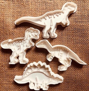 dinosaurs dinosaur rex cookie cutter cutters cookies 3d print model - Mito3D
