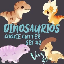 dinosaurs set 2 cookie cutter 3d print model - Mito3D