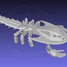 dinotopia euripterídeo andador mar escorpião mech modelo arte 3d printing montagem réplica miniatura fnatasy 3d print model - Mito3D