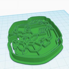 dinotrux cookie-cutter home diseo dibujo cortante galleta cocina casa rex 3d print model - Mito3D