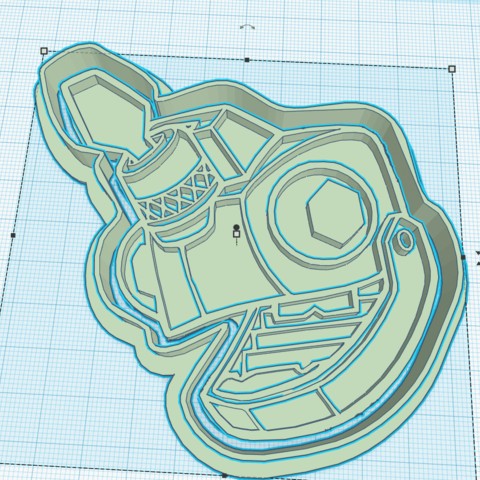 dinotrux revvit la maison dinosaurios horno dibujo cortante cocina casa galleta 3D print model - Mito3D