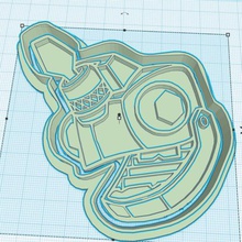 dinotrux revvit la maison dinosaurios horno dibujo cortante cocina casa galleta 3d print model - Mito3D