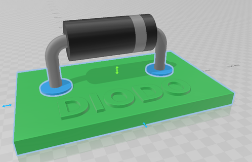 Diode Modell Werkzeuge Elektronik 3d print model - Mito3D