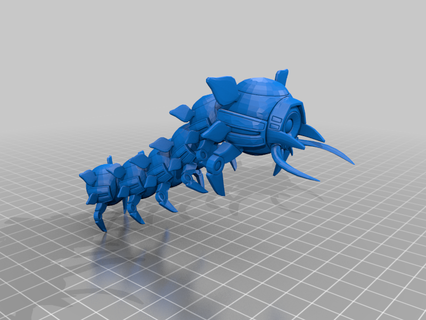 diopede mini-figure bombshell collectible cyborg ion fury toy creatures 3d print model - Mito3D