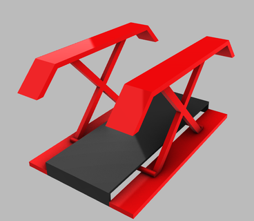 diorama car lift diecast garage 1 64 hotwheels matchbox 3d print model - Mito3D