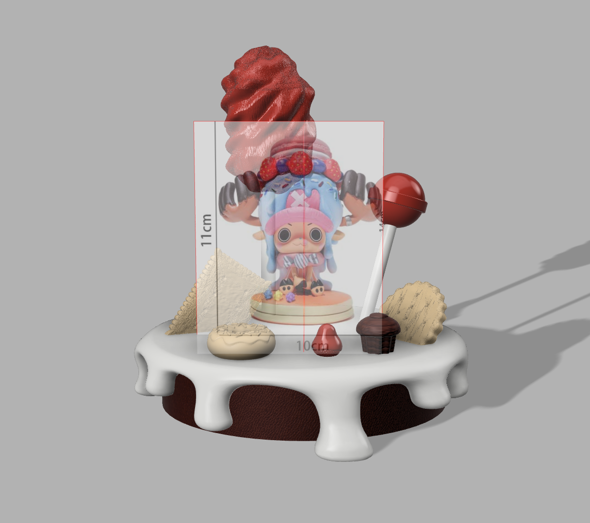 diorama hachoir figurine anime naruto luffy chapeau paille mugiwara 3D print model - Mito3D