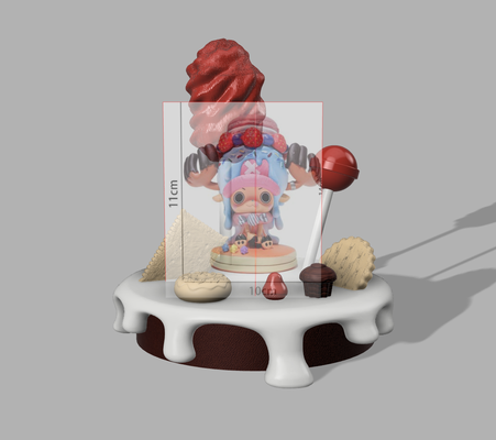 diorama hubschrauber stück figur anime naruto ruffy chapeau de stroh mugiwara 3d print model - Mito3D