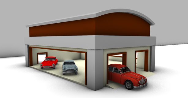 diorama garage diecast 1 64 hotwheels matchbox 3d print model - Mito3D