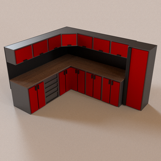diorama garage réparation travail banc 1 64 échelle 3d print model - Mito3D