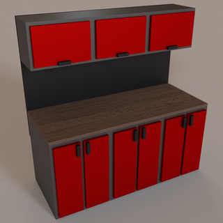 diorama garage repair work bench 1 64 scale 3d print model - Mito3D