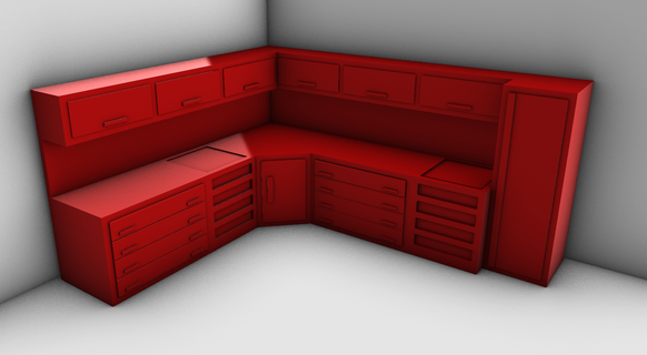 diorama box auto riparazione panchina 1 64 scala pressofuso hotwheels scatola fiammiferi 3d print model - Mito3D