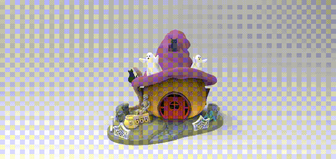 diorama Víspera Santos halloween2023 decoración Arte 3d print model - Mito3D