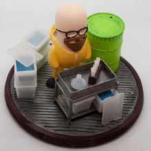 diorama mini-diorama Kunst wekster mini mini-dudes walter white breaking bad 3d print model - Mito3D