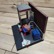 diorama mini dude art wekster chubby superman 3d print model - Mito3D