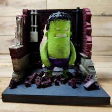 diorama mini tizio art wekster hulk 3d print model - Mito3D