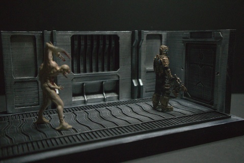 diorama spaceship character include Art corridor dead space 3d print model - Mito3D