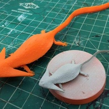 diplocaulus sculpture game amphibian extinct leptospondyl paleontology salamander animals 3d print model - Mito3D