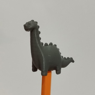 diplodocus penna cappello cilindro dinosauro matita educationl scuola storia chibi Sergio inglese 3d print model - Mito3D
