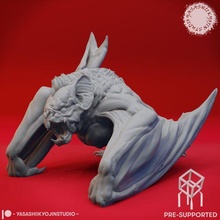 dire bat - tabletop miniature pre-supported game monster beast creature gaming giant dnd pathfinder gloomhaven aos ttrpg warcry 3d print model - Mito3D