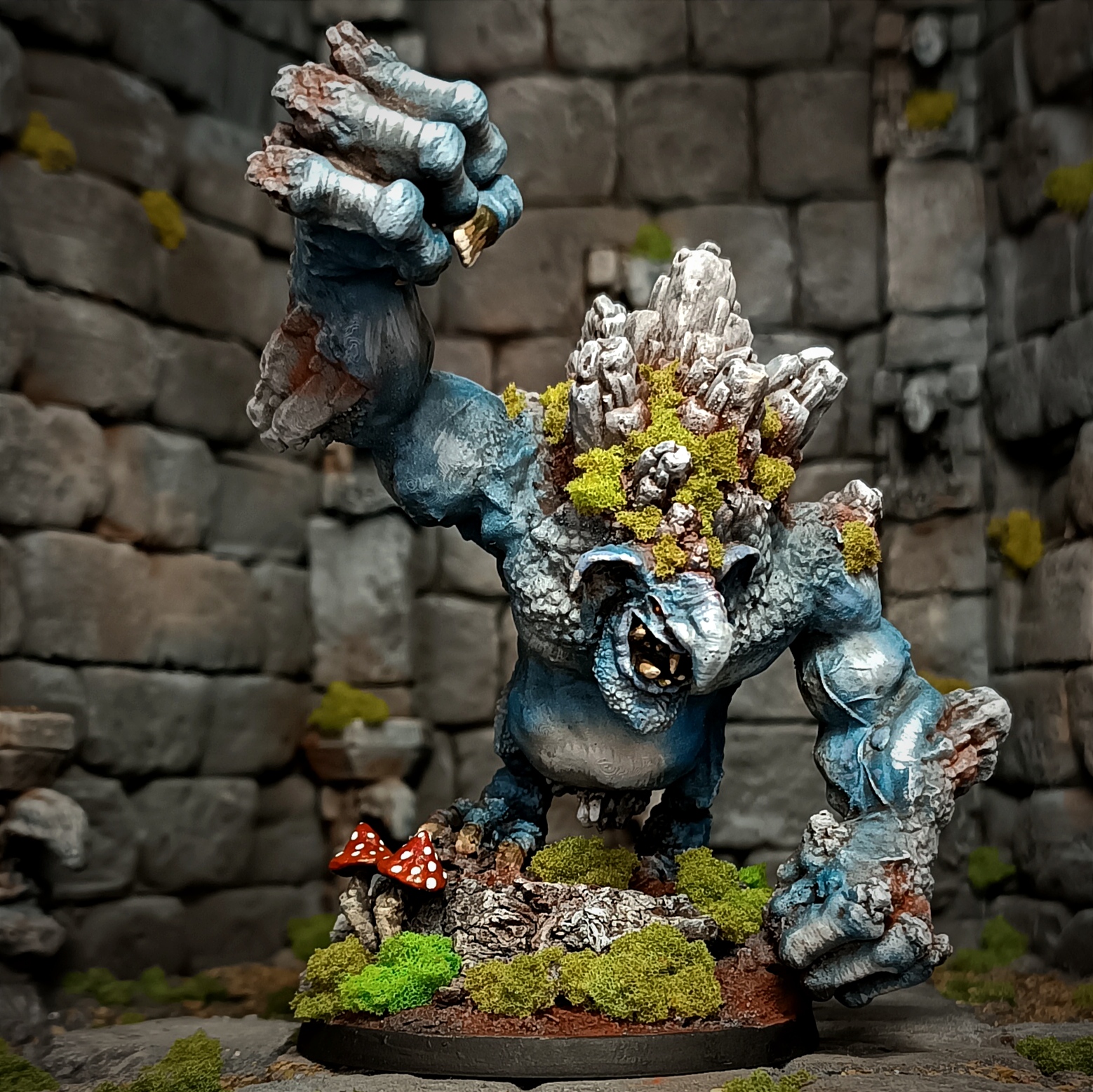 dire stone troll brute goblin totem monster giant demon 3D print model - Mito3D