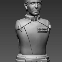 réalisateur Krennic coquin étoile guerres personnage buste film sci Orson 3d print model - Mito3D