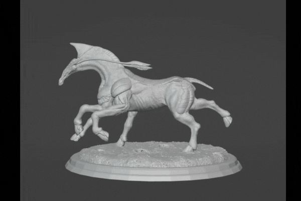 caballo guerra avatar diseñando completar arte james cameron animales extraterrestre película s pandora na 39 vi ikran banshee akula descremada vendré 3d print model - Mito3D